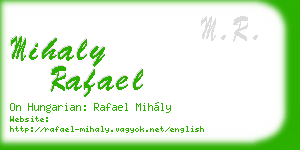 mihaly rafael business card