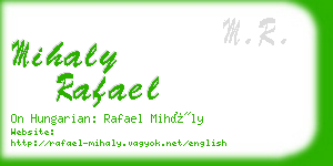 mihaly rafael business card